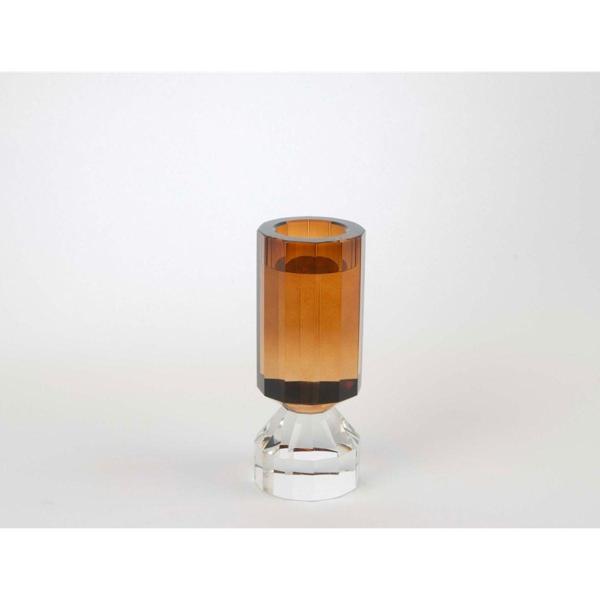 Mikasa Moor Kristal Amber Mumluk 6x6x16cm - Image 1