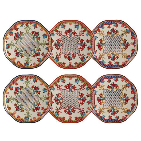 Lucky Art Fiora Bone 27cm 6 lı Tabak Seti - Image 1