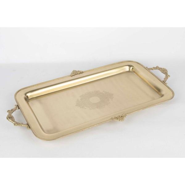 Mikasa Moor Pirinç İşlemeli Dkdörtgen Tepsi 52x28cm - Image 1