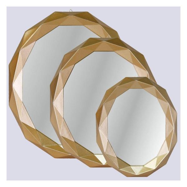 Selim Dekor Sortie 3'lü Ayna Altın - Image 1