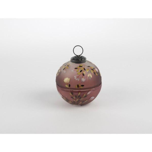 Mikasa Moor Mor Cam Çiçek DesTop Mum 9x10cm - Image 1