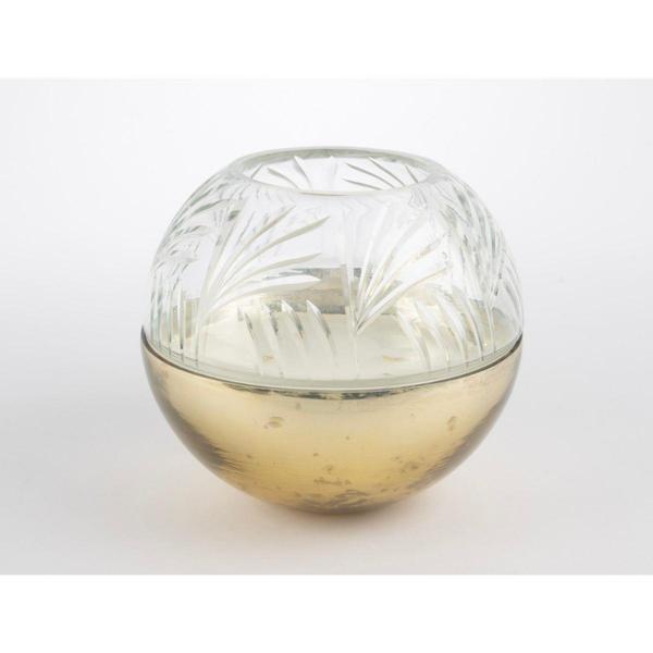 Mikasa Moor Bronz Cam Kapaklı Mum 18x16cm - Image 1