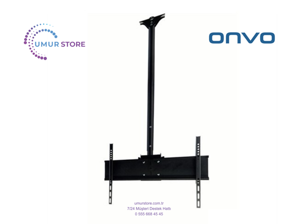 ONVO 43OV6000F Full HD 43" 109 Ekran Lcd Led TV Teleskopik Tavan Askı Aparatı - Image 1