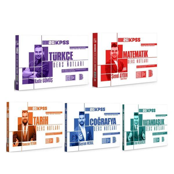 Benim Hocam 2026 KPSS Video Ders Notları Seti 5 Kitap - Benim Hocam Yayınları - Image 1