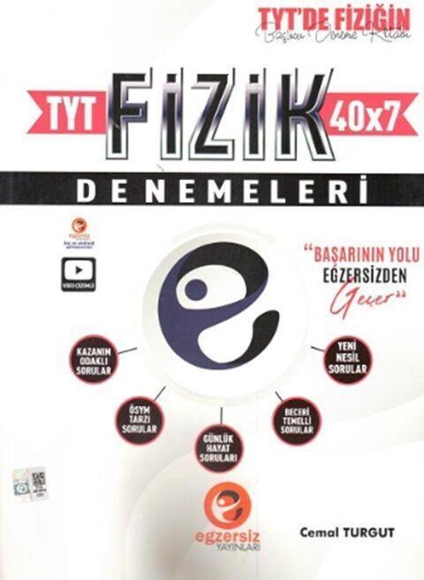 TYT Fizik 40 x 7 Denemeleri Egzersiz Yayınları - Egzersiz Yayınları - Image 1