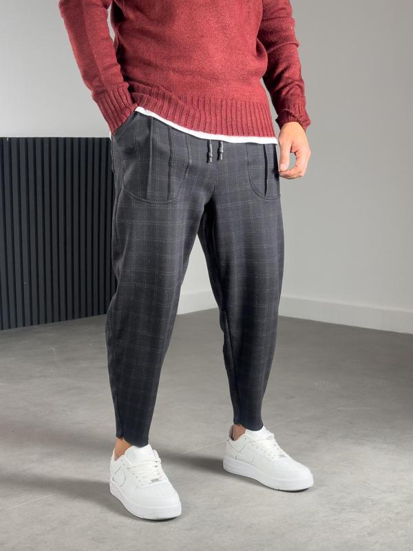 Cep Detaylı İnce Ekose Erkek Pantolon COC1198 - Image 1