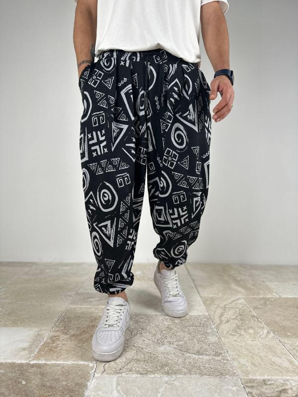 Pileli Spiral Desenli Yarım Şalvar COC2095 - Image 1