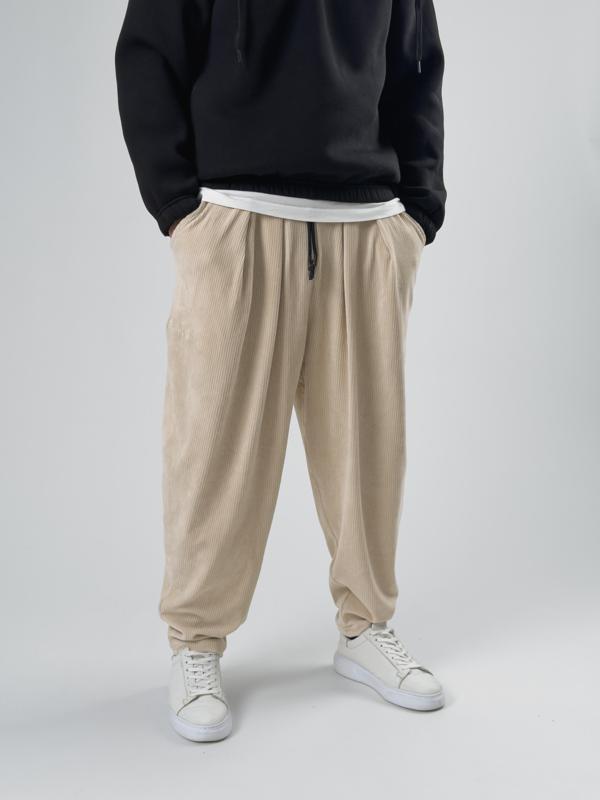 Bej Pileli Erkek Yarım Şalvar COC2558 - Image 1