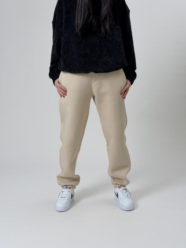 Şardonlu Bej Kadın Jogger Eşofman COC2536 - Image 1