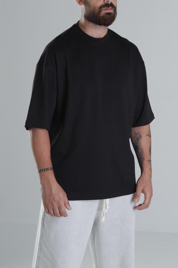 Siyah Oversize T-Shirt COC1497 - Image 1