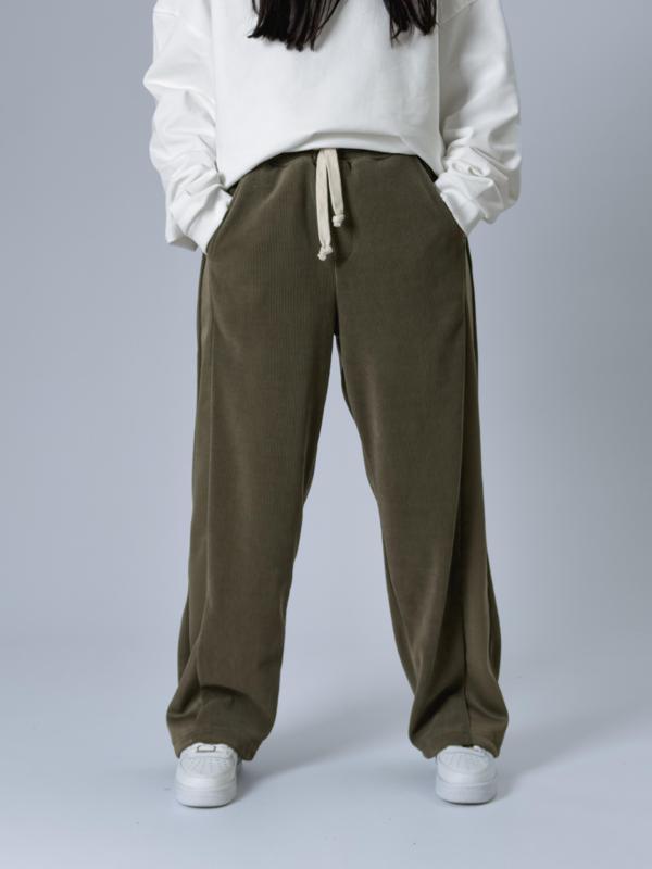 Oversize Haki Kadın Baggy Eşofman COC2533 - Image 1