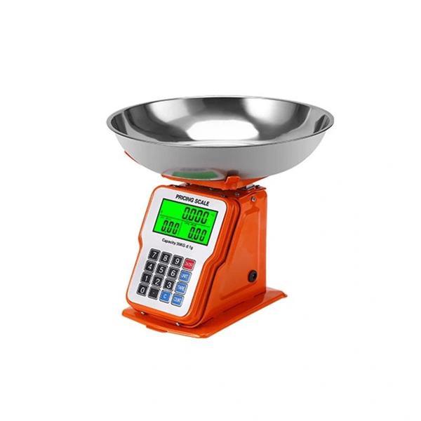 30kg 1g Dijital Kefeli Terazi Pilli Ve Adaptörlü Elektronik Tartı, Paslanmaz Çelik Tepsili Fiyat Hes - Image 1