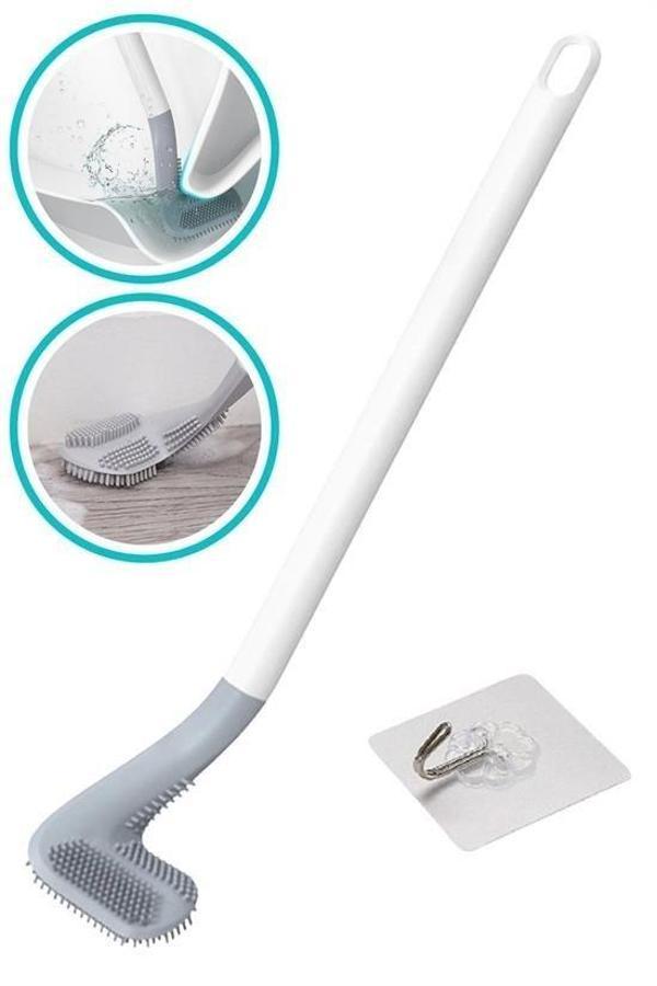 OLLEVRA Golf Tasarımlı Silikon WC Klozet Mutfak Temizlik Fırçası Kanca Hediyeli - Image 1