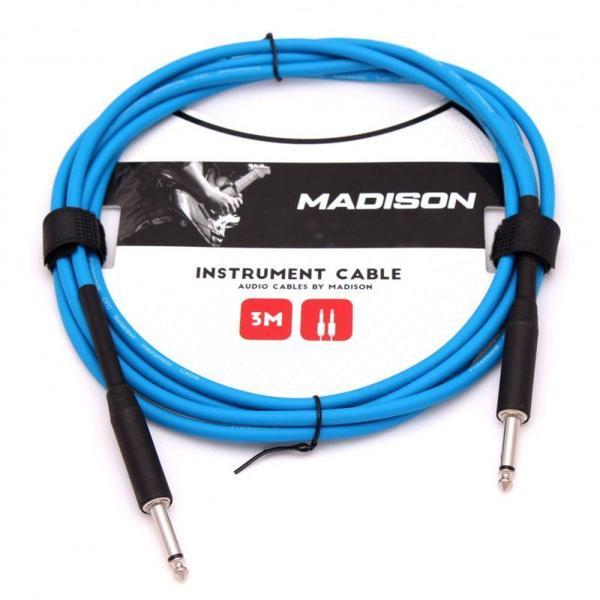 Madison Gitar Kablosu 3 Metre- MAVİ - Image 1
