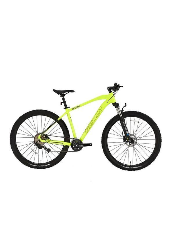BİSAN MTX 7500 CUES ERKEK DAĞ BİSİKLETİ 43CM HD 27.5 JANT 20 VİTES NEON SARI BEYAZ SİYAH - Image 1