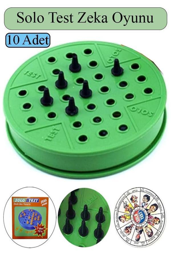 Solo Test Zeka Oyunu 10 Adet Plastik Solotest Beyin Jimnastiği Oyuncak Karne Sınıf Çocuk Hediyesi Dededen Toruna - Image 1