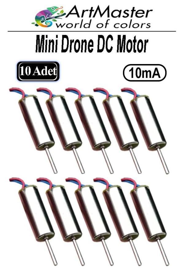 Mini Drone Motoru 10 Adet Çekirdeksiz Yüksek Hızlı Güçlü Deney Dc Dron Motoru Uçak Mini Drone Motoru Okul Helikopter - Image 1