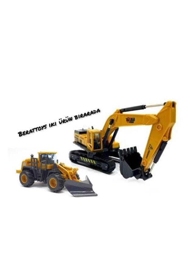 Berat Toys İkili Iş Araçları Ekskavatör Dozer Ve Kepçe - Image 1