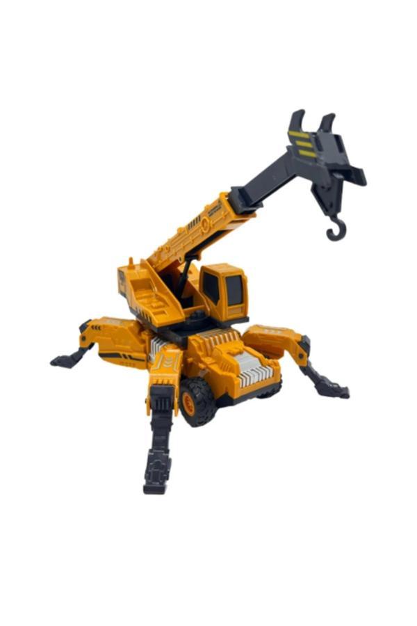 Berat Toys Oyuncak İş Makinaları Vinç Kepçe Kamyon İş Makinaları İnşaat Set Kırılmaz Araçlar - Image 1