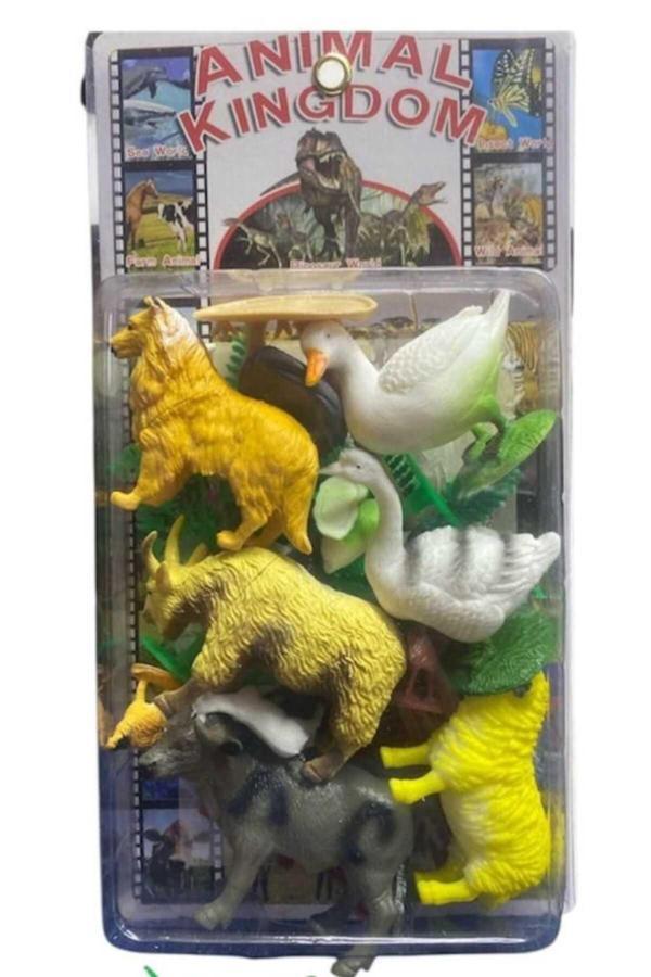 Berat Toys 19 Pcs Çiftlik Hayvanları Hayvan Seti Keçi Kaz Ördek Köpek Figür Oyuncaklar Çiflik Seti - Image 1