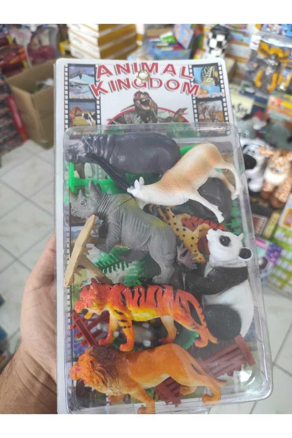 Berat Toys 19 Pcs Hayvan Seti Vahşi Hayvanlar Figür Oyuncaklar Eğitici Oyuncak Aslan Kaplan Panda - Image 1