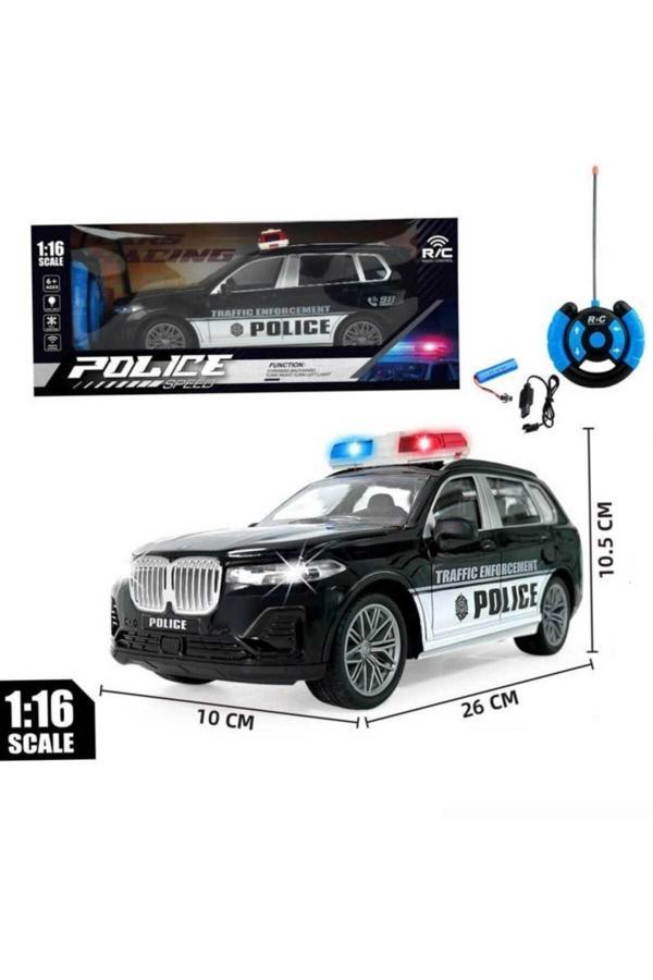 Berat Toys Uzaktan Kumandalı Polis Arabası 26 Cm Şarzlı Sesli Işıklı Full Fonksiyon Kumandalı Araba - Image 1