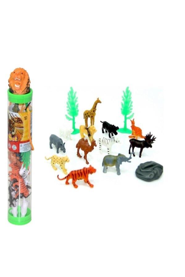 Berat Toys Oyuncak Hayvan Seti Vahşi Hayvanlar Figir Oyuncak Hayvanlar Aslan Kaplan15 Pcs .. - Image 1