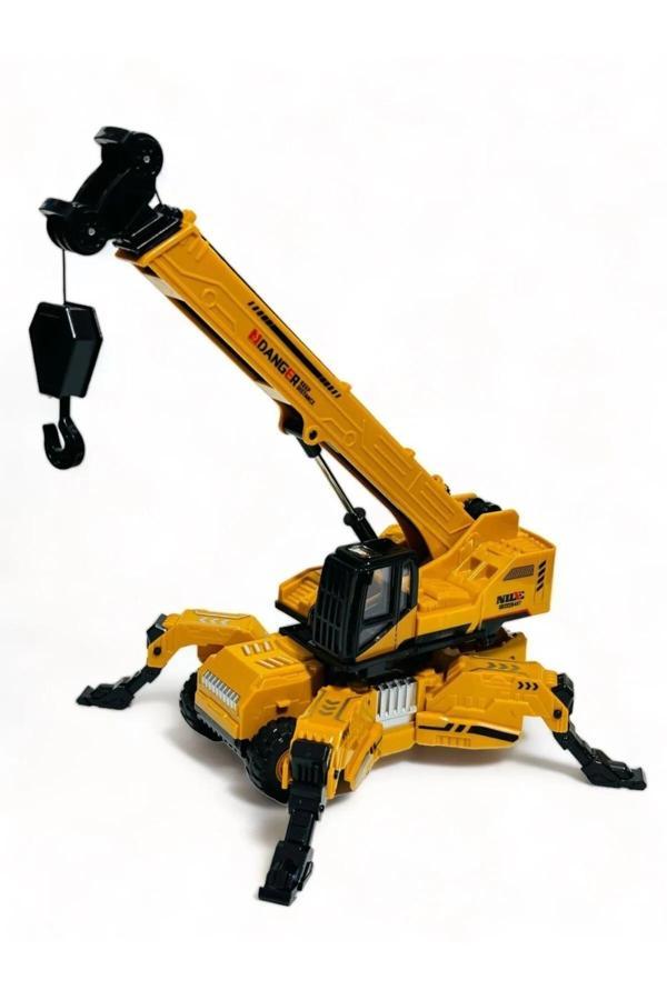 Berat Toys Oyuncak İş Makinaları Vinç Ful Fonksiyon İş Araçları Kırılmaz Örümcek Vinç İnşaat Set - Image 1