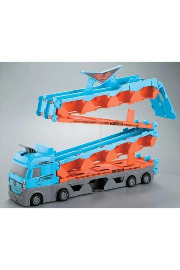 Berat Toys Yarış Pisti Özellikli Araç Taşıyıcı Oyuncak Tır 2 Metre Uzunluk Araç Fırlatma Özellikli - Image 1