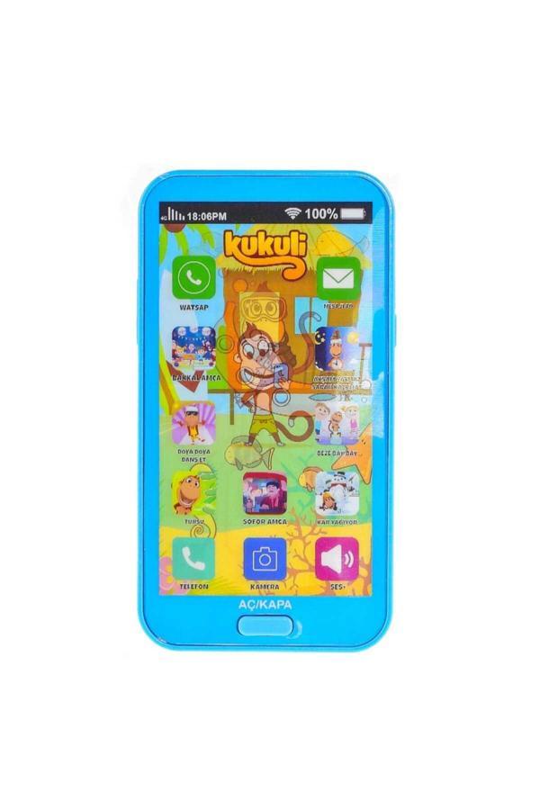 Berat Toys Oyuncak Cep Telefonu Sesli Işıklı Eğitici Oyuncak Kukuli Şarkılı 12 Fonksiyonlu Pilli Oyun - Image 1