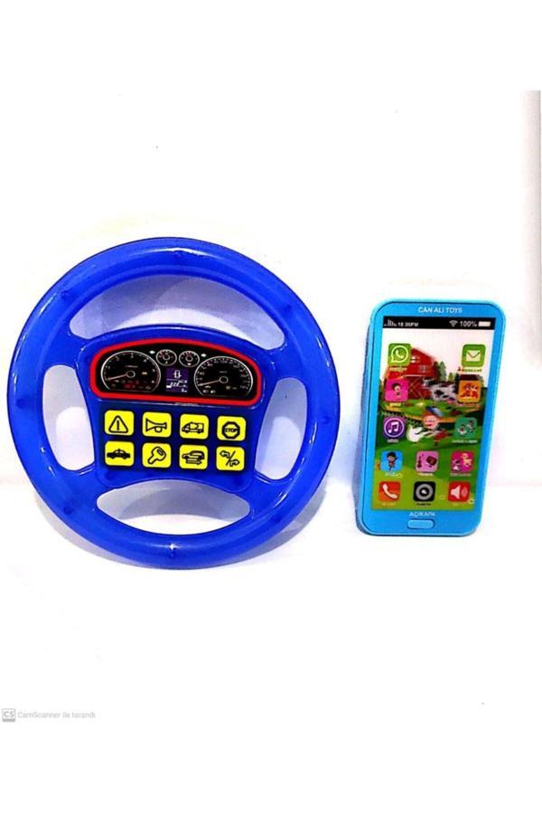 Berat Toys Berattys Iki Ürün Birarada Dokunmatik Türkçe Müzikli Telefon Ve Türkce Sesli Ilk Direksiyonum - Image 1