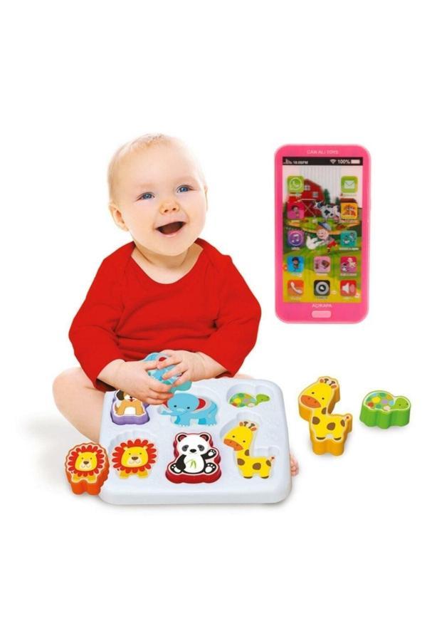 Berat Toys Türkçe Sesli Işıklı Müzikli Oyuncak Cep Telefonu & Eğitici Hayvanlı Bultak Eğitici Oyuncak - Image 1