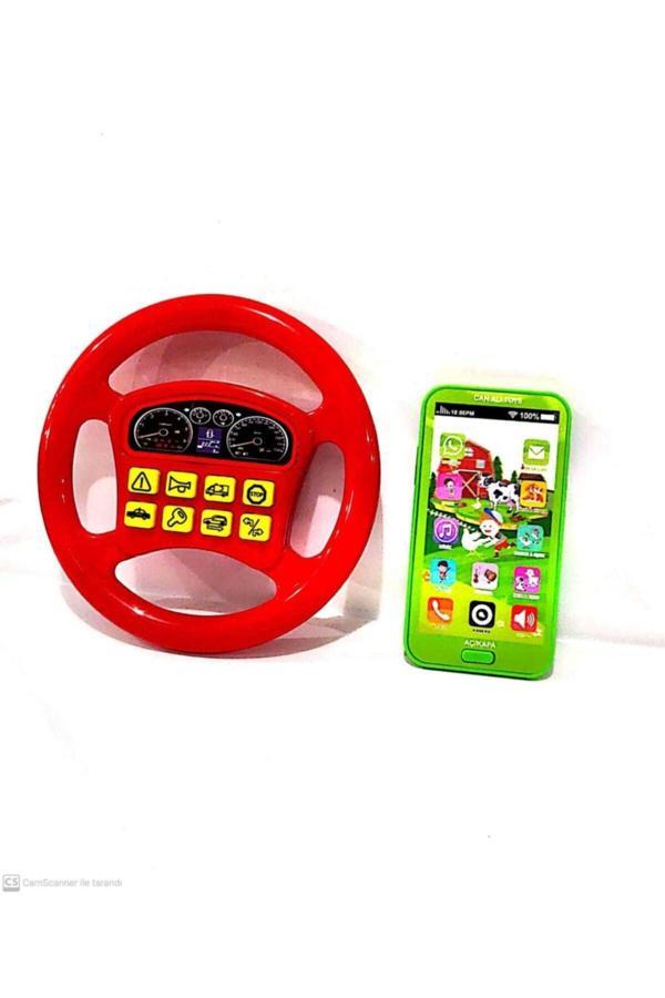 Berat Toys Berattys Iki Ürün Birarada Dokunmatik Türkçe Müzikli Telefon Ve Türkce Sesli Ilk Direksiyonum - Image 1