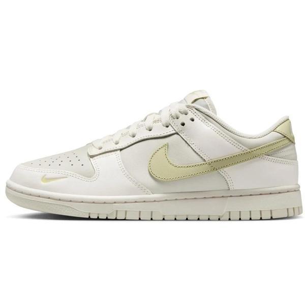 Nike Dunk Low Womens Leather Sneaker Hakiki Deri Kadın Günlük Spor Ayakkabı Krem - Image 1