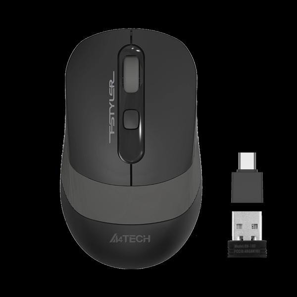 A4 TECH FG10CS OPTIK MOUSE SILENT GRİ 2000 DPI - Image 1