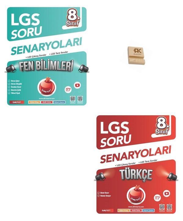 Nartest LGS 8. Sınıf Fen Bilimleri ve Türkçe Çıkmış Sorular ve LGS Tarzı Soru Senaryoları - Altın Nokta Yayınları - Image 1
