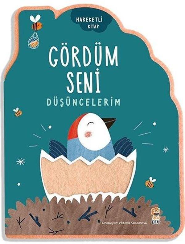 Düşüncelerim - Gördüm Seni - Hareketli Keçeli Kitap - Sincap Kitap - Image 1