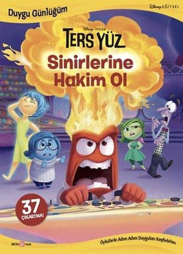 Disney Pixar Ters Yüz - Sinirlerine Hakim Ol - Duygu Günlüğüm - 37 Çıkartma! - Beta Kids - Image 1
