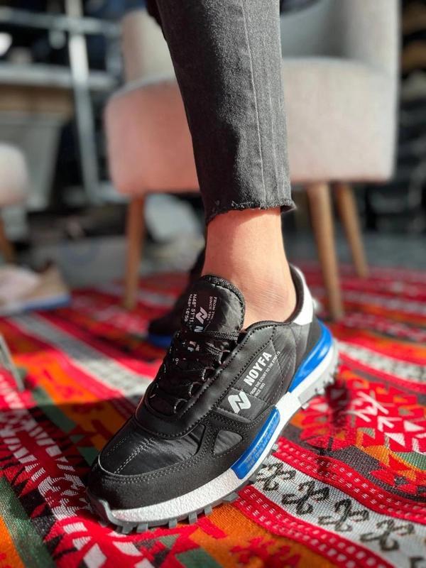 KB-N1 Kuback Siyah Mavi Detaylı Günlük Erkek Ayakkabı - Image 1