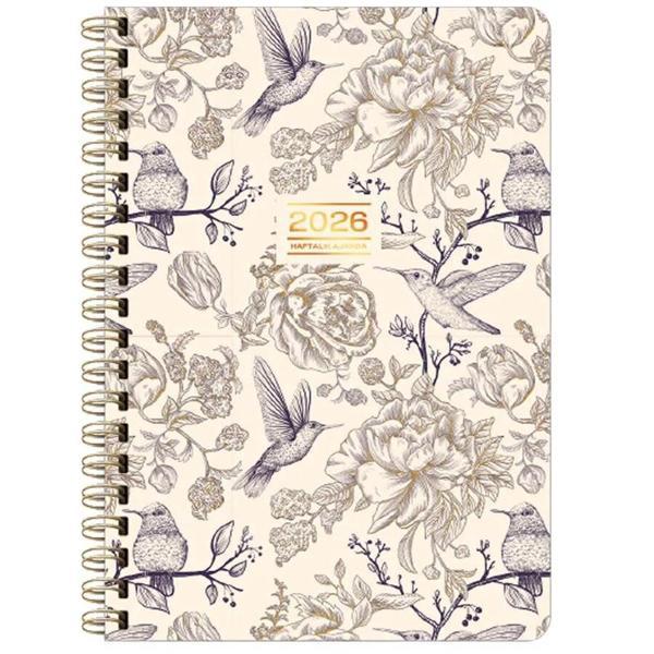 Keskin Spiralli Haftalık 2026 Ajanda A5 Lirik - Image 1