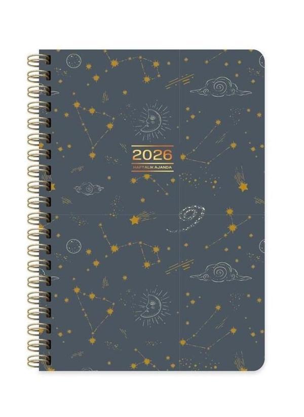 Keskin 2026-A5 Spr.Sert Kp.Haftalık Ajanda - Astro - Image 1