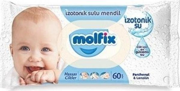 Molfix Hassas Ciltler Için Izotonik Sulu Mendil 60 Yaprak - Image 1