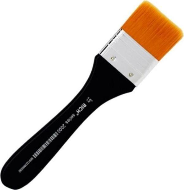 Rich 2000 Siyah Sap Sentetik Zemin Fırçası No:1,5” - Image 1