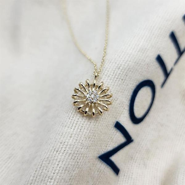 Altın Kolye - Anturajlı Taşlı Enerji Kolyesi - Altın Enerji ve Şans Minimal 14 Ayar Altın Kolye - Image 1