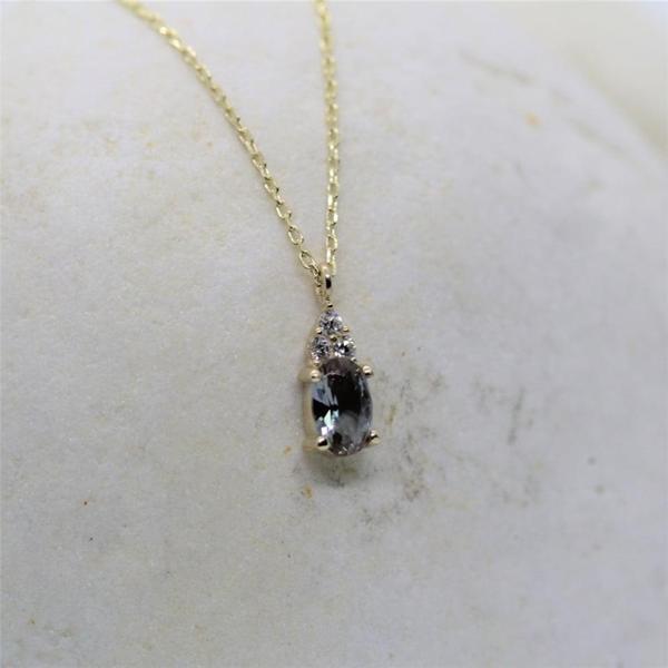 Altın Kolye - 0.60 CT Zultanit 0.10 CT Pırlanta (Sıgnty) Taşlı Modern Altın Kolye-Hediye Altın Kolye - Image 1