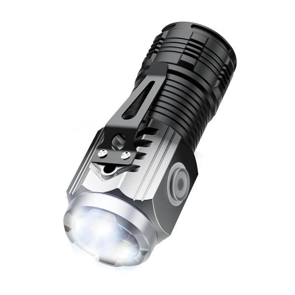 House Pratik HP81 Şarjlı 3 Modlu 400 mAh 150 Lümen El Feneri Siyah - Image 1