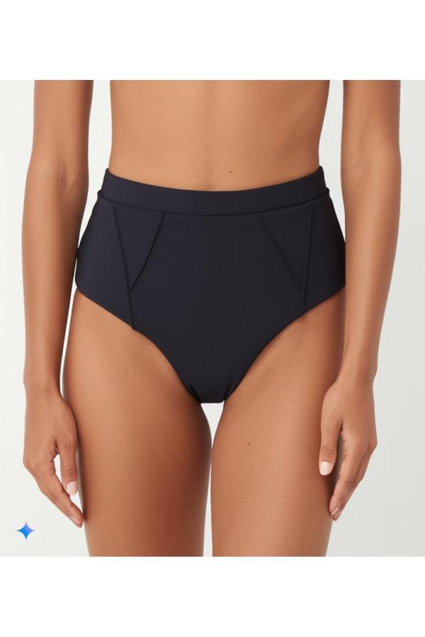 Siyah Süper Yüksek Bel Brelya Bikini Altı - Image 1