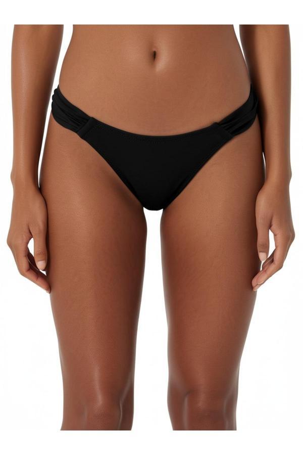 Siyah Çok Dar Kalıp Kalın Kenarlı Bikini Altı - Image 1