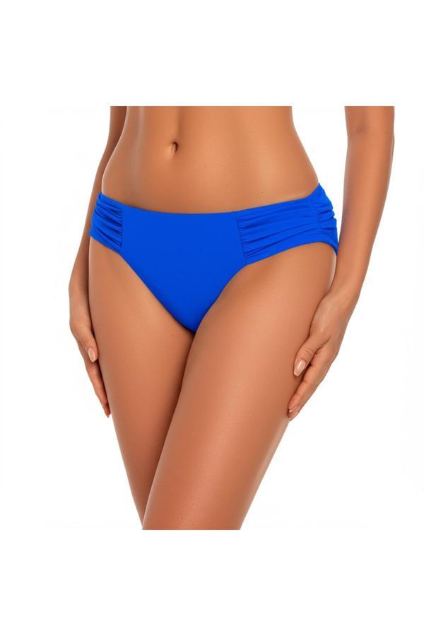 Mavi Çok Dar Kalıp Kalın Kenarlı Bikini Altı - Image 1