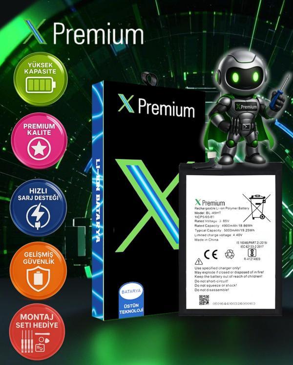Xpremium Tecno Camon 16 Uyumlu Batarya Pil Süper Yüksek Kalite 5000 mAh BL-49HT - Image 1